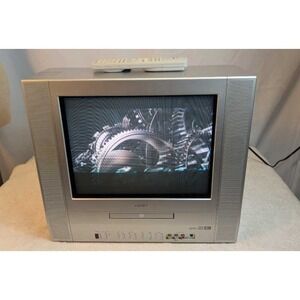 Toshiba 14 inch TV DVD Combo Retro Gaming TV Model MD14FP1 with Remote-Tested
